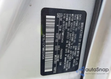 2021 Nissan Rogue Sport Sl Fwd Xtronic Cvt z USA, uszkodzony, nr VIN JN1BJ1CV7MW323454